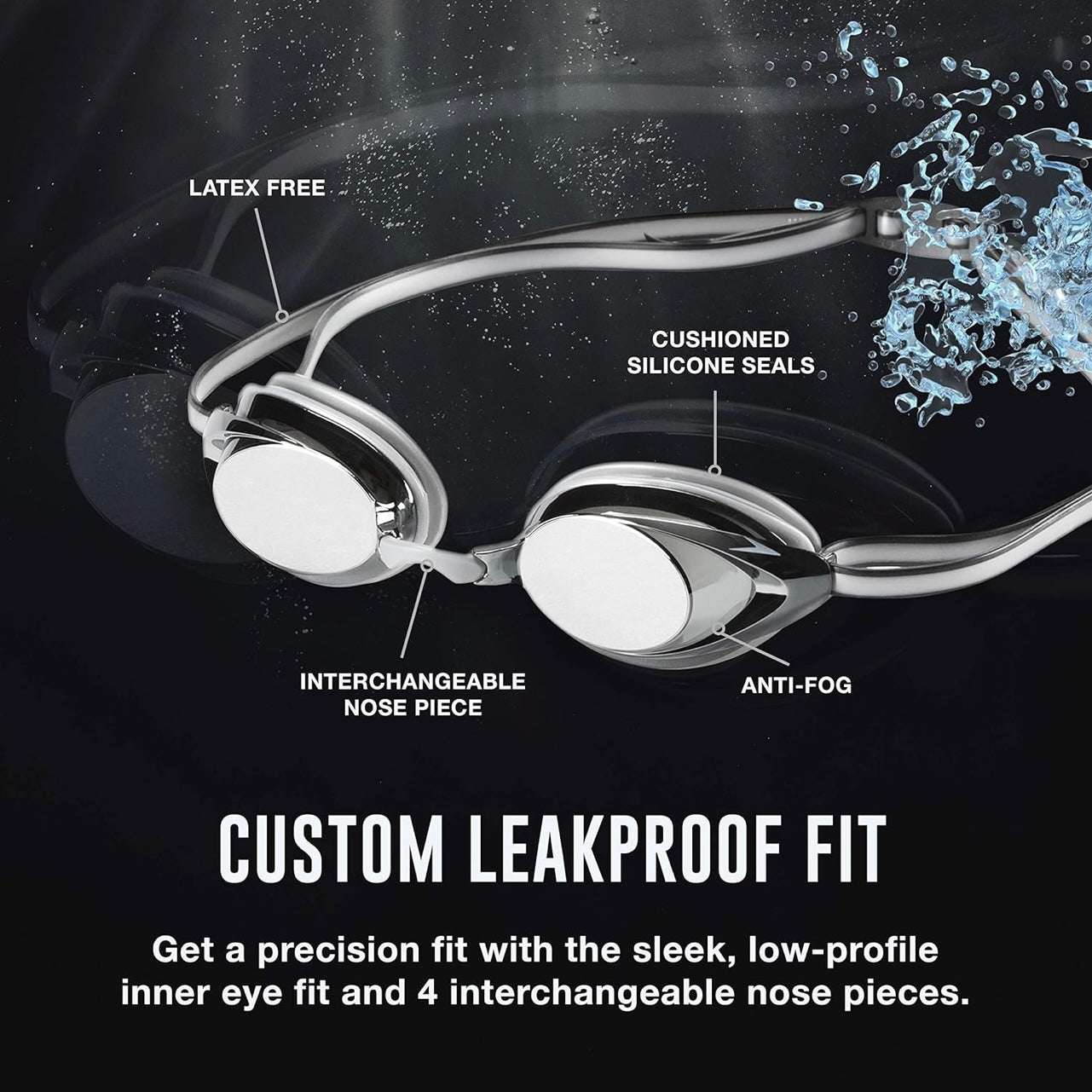 Speedo Vanquisher 2.0 Mirrored Swim Goggles